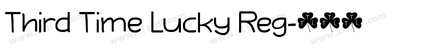 Third Time Lucky Reg字体转换